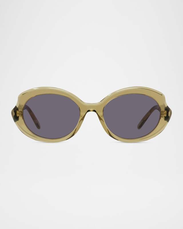 Mini Oval Slim Sunglasses